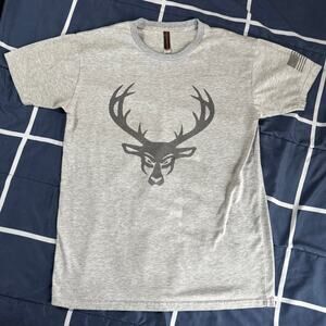 Bucked Up Gray Graphic T-Shirt - Size S